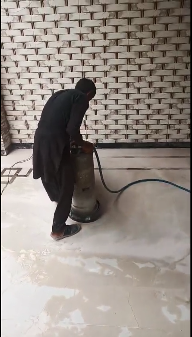 Floor Polishing and Marbling